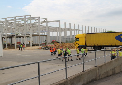 Vooruitgang nieuw distributiecentrum