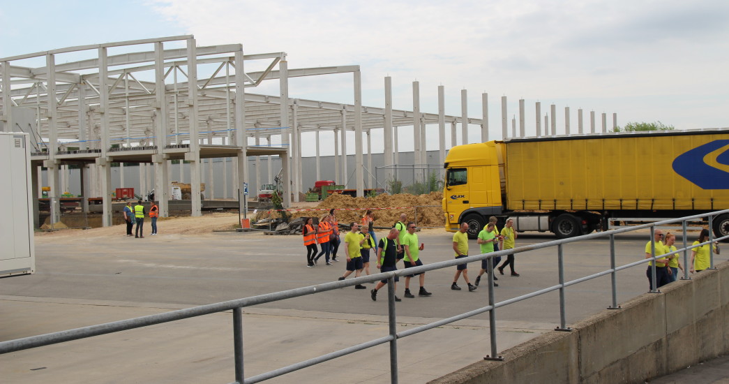 Vooruitgang nieuw distributiecentrum