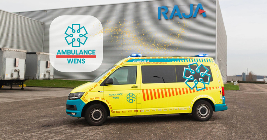 RAJAPACK schenkt donatie aan Ambulance Wens vzw